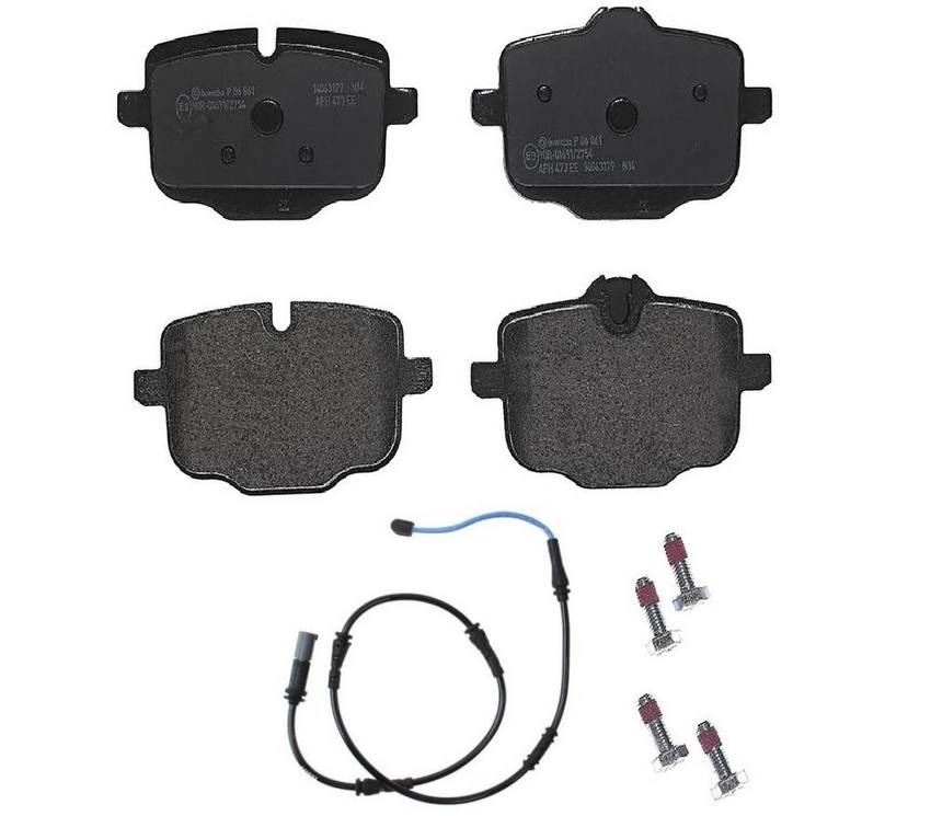 Brembo BMW Brakes Kit Pads Rear (LowMet) (with Sensor) 34216857805